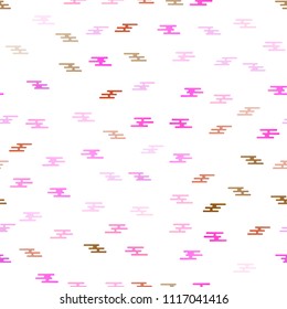 Light Red, Yellow vector seamless texture with colored lines. Shining colored illustration with narrow lines. The pattern can be used for websites.