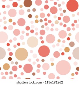 Light Red, Yellow vector seamless layout with circle shapes. Glitter abstract illustration with blurred drops of rain. Completely new template for your brand book.