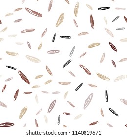 Light Red, Yellow vector seamless backdrop with dots. Blurred decorative design in abstract style with bubbles. Pattern can be used for ads, leaflets.