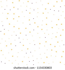 Light Red, Yellow vector seamless backdrop with dots. Abstract illustration with colored bubbles in nature style. Trendy design for wallpaper, fabric makers.