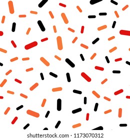 Light Red, Yellow vector seamless template with repeated sticks. Glitter abstract illustration with colored sticks. Pattern for your busines websites.