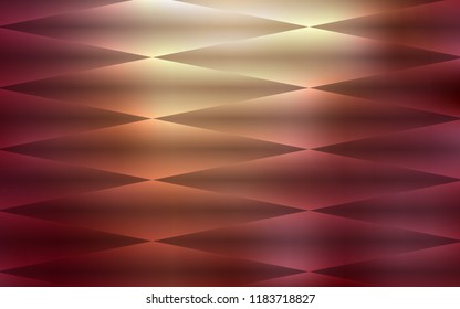 Light Red, Yellow vector seamless cover in polygonal style. Glitter abstract illustration with rectangular shapes. Template for business cards, websites.