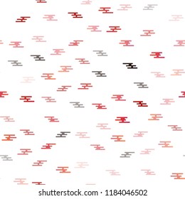 Light Red, Yellow vector seamless template with repeated sticks. Decorative shining illustration with lines on abstract template. Best design for your ad, poster, banner.