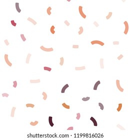 Light Red, Yellow vector seamless template with bubble shapes. Modern gradient abstract illustration with bandy lines. Textured wave pattern for backgrounds.