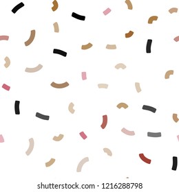 Light Red, Yellow vector seamless pattern with bubble shapes. Colorful abstract illustration with gradient lines. A completely new memphis design for your business.