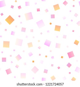 Light Red, Yellow vector seamless template with crystals, rectangles. Decorative design in abstract style with rectangles. The template can be used as a background.