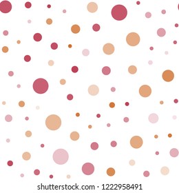 Light Red, Yellow vector seamless layout with circle shapes. Blurred bubbles on abstract background with colorful gradient. Template for business cards, websites.