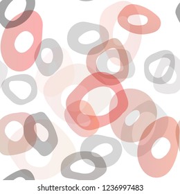 Light Red, Yellow vector seamless pattern with spheres. Modern abstract illustration with colorful water drops. Template for business cards, websites.