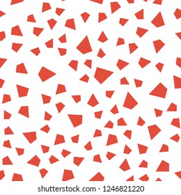 Light Red, Yellow vector seamless, isometric pattern with polygonal style. Illustration with set of colorful triangles. Pattern for design of fabric, wallpapers.