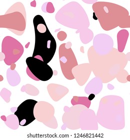 Light Red, Yellow vector seamless pattern with spheres. Modern abstract illustration with colorful water drops. Design for textile, fabric, wallpapers.