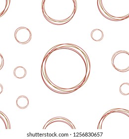 Light Red, Yellow vector seamless pattern with spheres. Beautiful colored illustration with blurred circles in nature style. Design for textile, fabric, wallpapers.