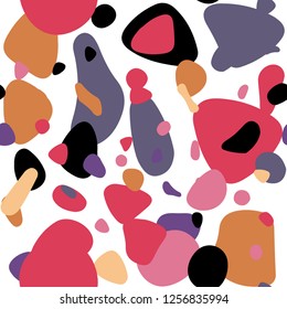 Light Red, Yellow vector seamless backdrop with dots. Glitter abstract illustration with blurred drops of rain. Pattern for trendy fabric, wallpapers.