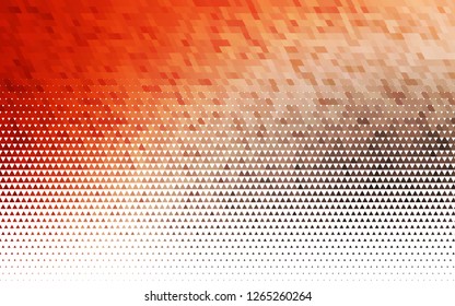 Light Red, Yellow vector seamless texture in triangular style. Glitter abstract illustration with triangular shapes. Design for textile, fabric, wallpapers.