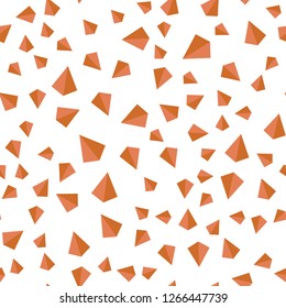 Light Red, Yellow vector seamless, isometric layout with lines, triangles. Modern abstract illustration with colorful triangles. Pattern for design of fabric, wallpapers.