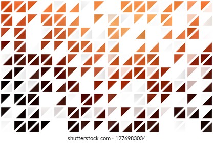 Light Red, Yellow vector seamless template with crystals, triangles. Abstract gradient illustration with triangles. Trendy design for wallpaper, fabric makers.