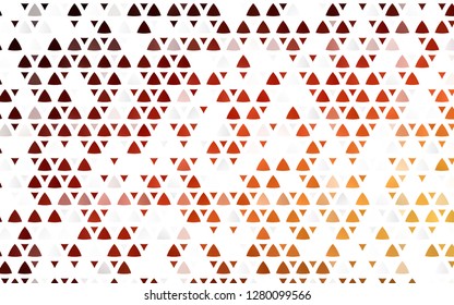 Light Red, Yellow vector seamless pattern in polygonal style. Illustration with set of colorful triangles. Trendy design for wallpaper, fabric makers.