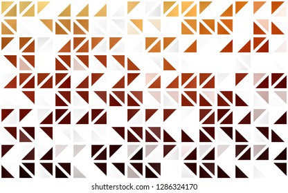 Light Red, Yellow vector seamless background with triangles. Modern abstract illustration with colorful triangles. Pattern for design of fabric, wallpapers.