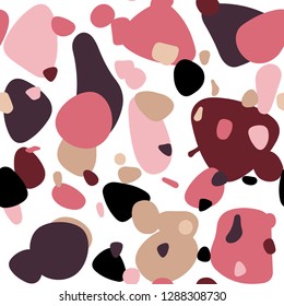 Light Red, Yellow vector seamless pattern with spheres. Abstract illustration with colored bubbles in nature style. Design for wallpaper, fabric makers.
