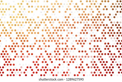 Light Red, Yellow vector seamless background with hexagons. Abstract illustration with colorful hexagons. Pattern for trendy fabric, wallpapers.