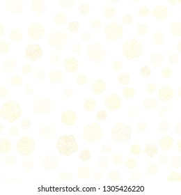 Light Red, Yellow vector seamless doodle background with flowers. Colorful illustration with flowers in doodle style. Template for business cards, websites.