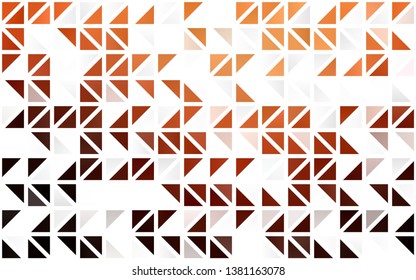 Light Red, Yellow vector seamless layout with lines, triangles. Abstract gradient illustration with triangles. Design for textile, fabric, wallpapers.