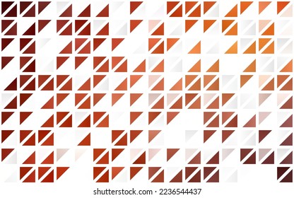 Light Red, Yellow vector seamless texture in triangular style. Beautiful illustration with triangles in nature style. Design for textile, fabric, wallpapers.