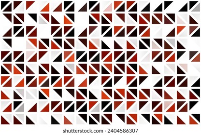 Color rojo claro, Rectorial amarillo sin costura en estilo poligonal. Hermosa ilustración con triángulos de estilo natural. Diseño de moda para tapizados, fabricantes de tejidos.