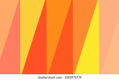 Light Red, Yellow vector shining triangular cover. Polygonal abstract illustration with gradient. Triangular pattern for your business design.