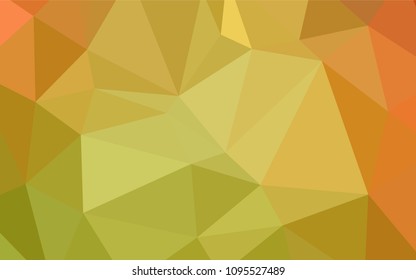 Light Red, Yellow vector shining triangular layout. Shining polygonal illustration, which consist of triangles. That pattern can be used as a part of a brand book.