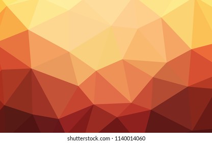 Light Red, Yellow vector shining triangular layout. Glitter abstract illustration with an elegant triangles. A new texture for your web site.