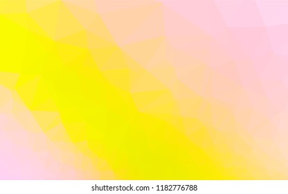 Light Red, Yellow vector shining hexagonal template. Shining colored illustration in a Brand new style. Brand new style for your business design.