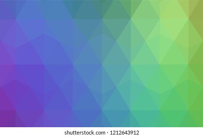 Light Red, Yellow vector shining triangular backdrop. Colorful illustration in polygonal style with gradient. A completely new design for your leaflet.