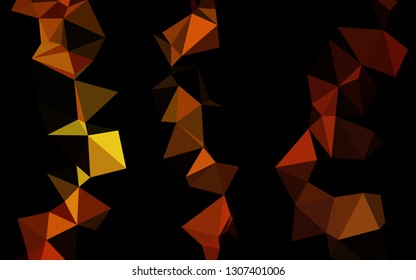 Light Red, Yellow vector shining triangular background. Shining colored illustration in a Brand new style. Textured pattern for background.