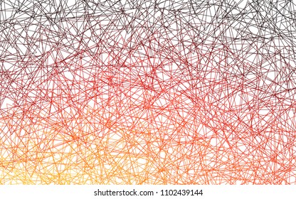 Light Red, Yellow vector of small triangles on white background. Illustration of abstract texture of triangles. Pattern design for banner, poster, cover.