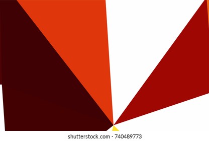 Light Red, Yellow vector of small triangles on white background. Illustration of abstract texture of triangles. Pattern design for banner, poster, cover.