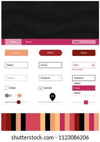 Light Red, Yellow vector style guide with bent lines. Elegant bright illustration with gradient  in memphis style. This sample is for your website.