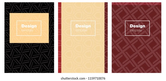 Light Red, Yellow vector style guide for notepads.