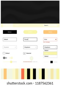 Light Red, Yellow vector style guide with bent lines. Modern gradient abstract illustration with bandy lines. Beautiful layout for websites, landing pages.