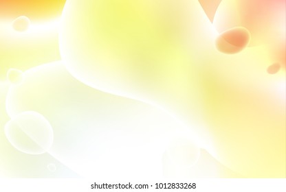 Light Red, Yellow vector template with lines, ovals. Geometric illustration in memphis style with gradient.  The template for cell phone backgrounds.