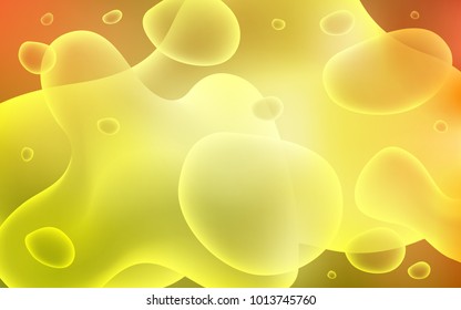 Light Red, Yellow vector template with lava shapes. A completely new color illustration in memphis style. A new texture for your  ad, booklets, leaflets.