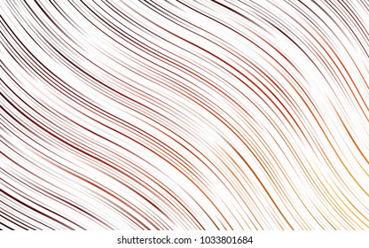 Light Red, Yellow vector template with bent ribbons. A vague circumflex abstract illustration with gradient. Brand-new design for your ads, poster, banner.