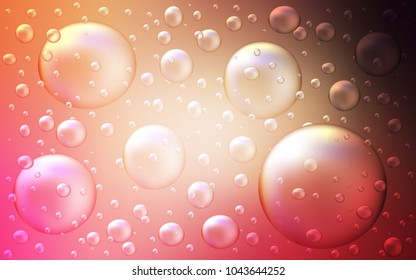 Light Red, Yellow vector template with circles. Blurred decorative design in abstract style with bubbles. The pattern can be used for beautiful websites.
