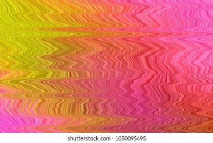 Light Red, Yellow vector template with lines, ovals. Brand-new colored illustration in marble style with gradient. The elegant pattern for brand book.