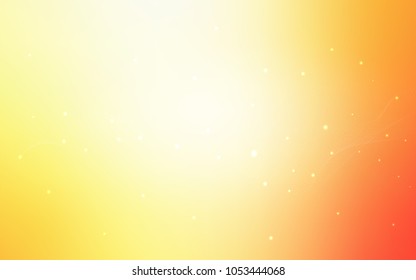 Light Red, Yellow vector template with circles. Abstract illustration with colored bubbles in nature style. The pattern can be used for aqua ad, booklets.