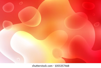 Light Red, Yellow vector template with bent ribbons. An elegant bright illustration with gradient. A completely new template for your business design.