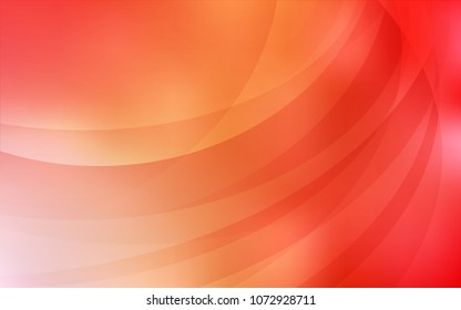 Light Red, Yellow vector template with lines, ovals. Shining crooked illustration in marble style. The elegant pattern for brand book.