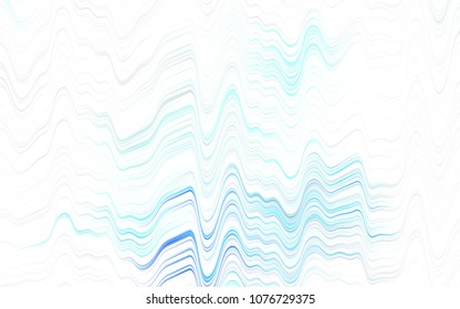 Light Red, Yellow vector template with lines, ovals. Brand-new colored illustration in marble style with gradient. Textured wave pattern for backgrounds.