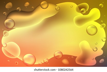 Light Red, Yellow vector template with abstract circles. Brand-new colored illustration in memphis style with gradient. A completely new template for your business design.