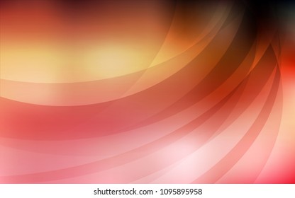Light Red, Yellow vector template with abstract circles. Blurred geometric sample with gradient bubbles.  The template for cell phone backgrounds.