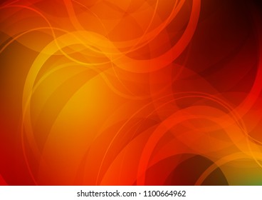 Light Red, Yellow vector template with abstract lines. Colorful illustration in abstract marble style with gradient. A new texture for your  ad, booklets, leaflets.